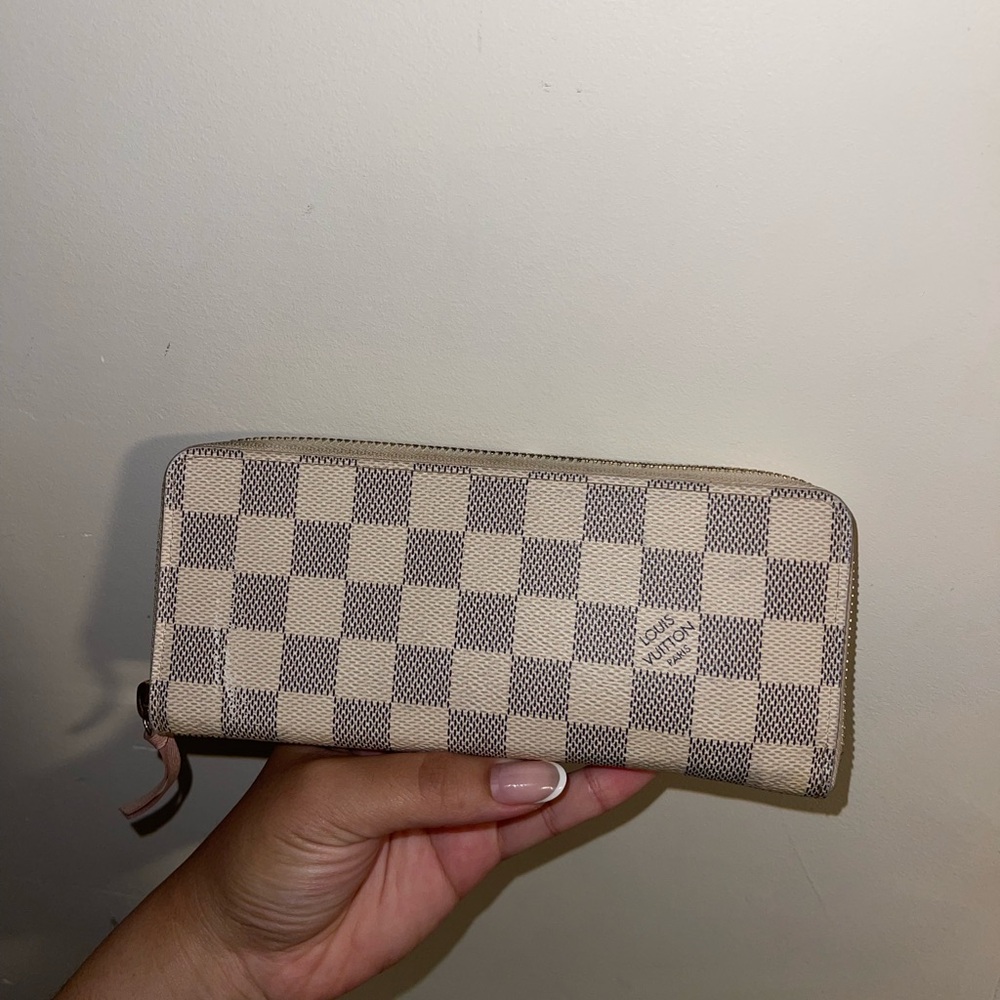Louis Vuitton Beige and Brown Checkered Wallet